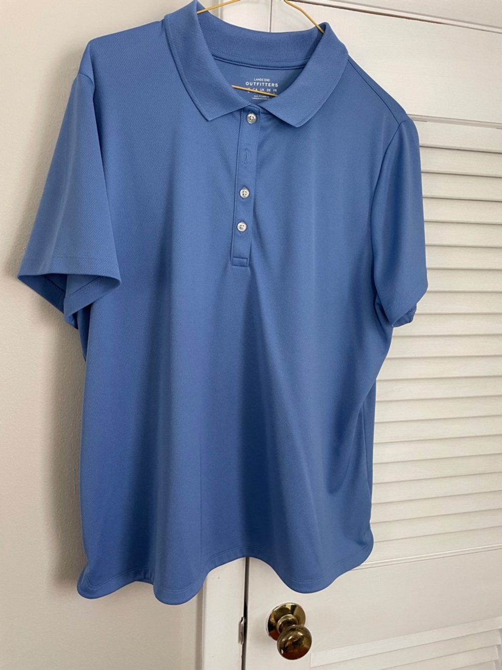 Lands' End Men's Periwinkle Blue Performance Polo